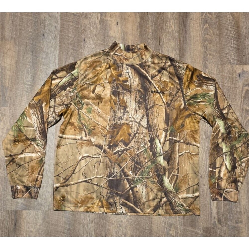Remington RTech 2 Men's Long Sleeve Camo Hunting Shirt Brown Green Tan Size 2XL